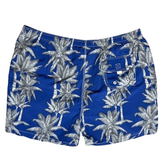 Tommy Bahama Men's Swim Trunks Palms XXL Blue Silver Board Short - Picture 2 of 9